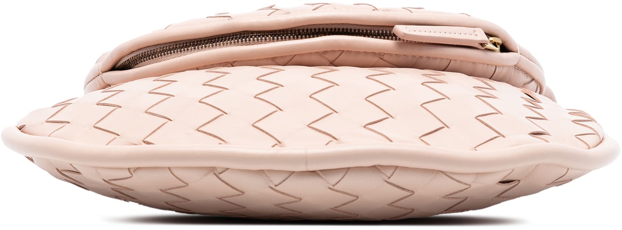 Bottega Veneta Small Nappa Intrecciato Gemelli Hobo Roze