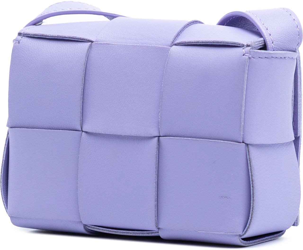 Bottega Veneta Extra Mini Nappa Maxi Intrecciato Cassette Crossbody Paars