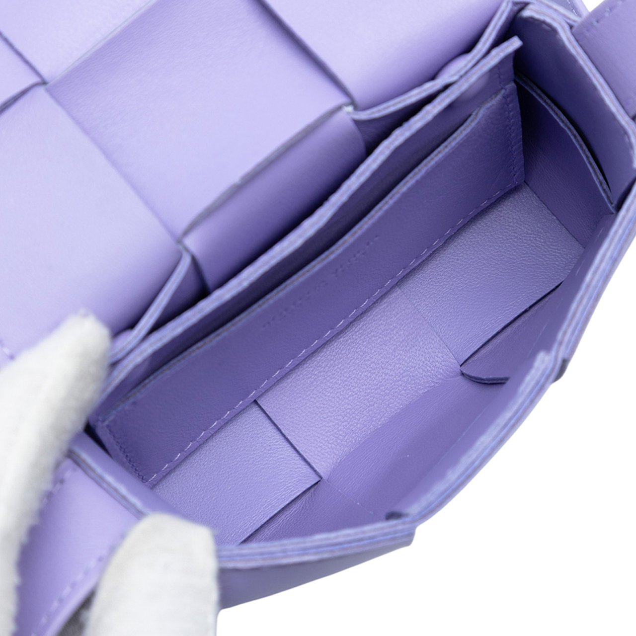 Bottega Veneta Extra Mini Nappa Maxi Intrecciato Cassette Crossbody Paars