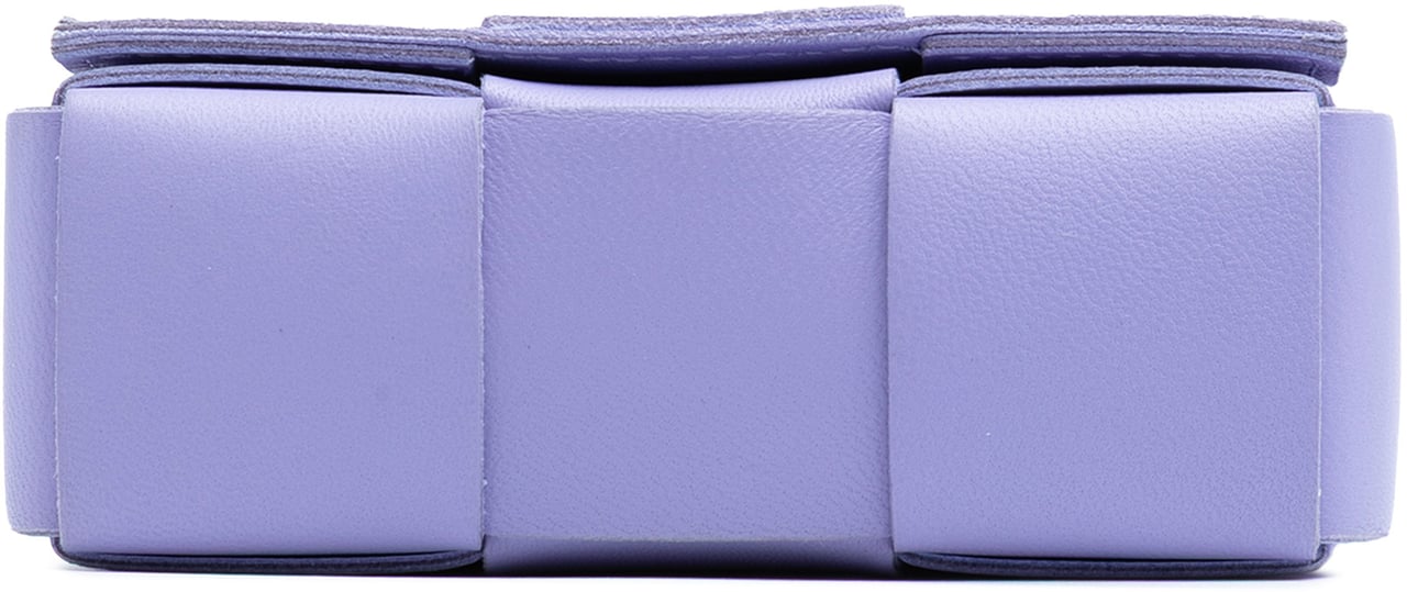 Bottega Veneta Extra Mini Nappa Maxi Intrecciato Cassette Crossbody Paars