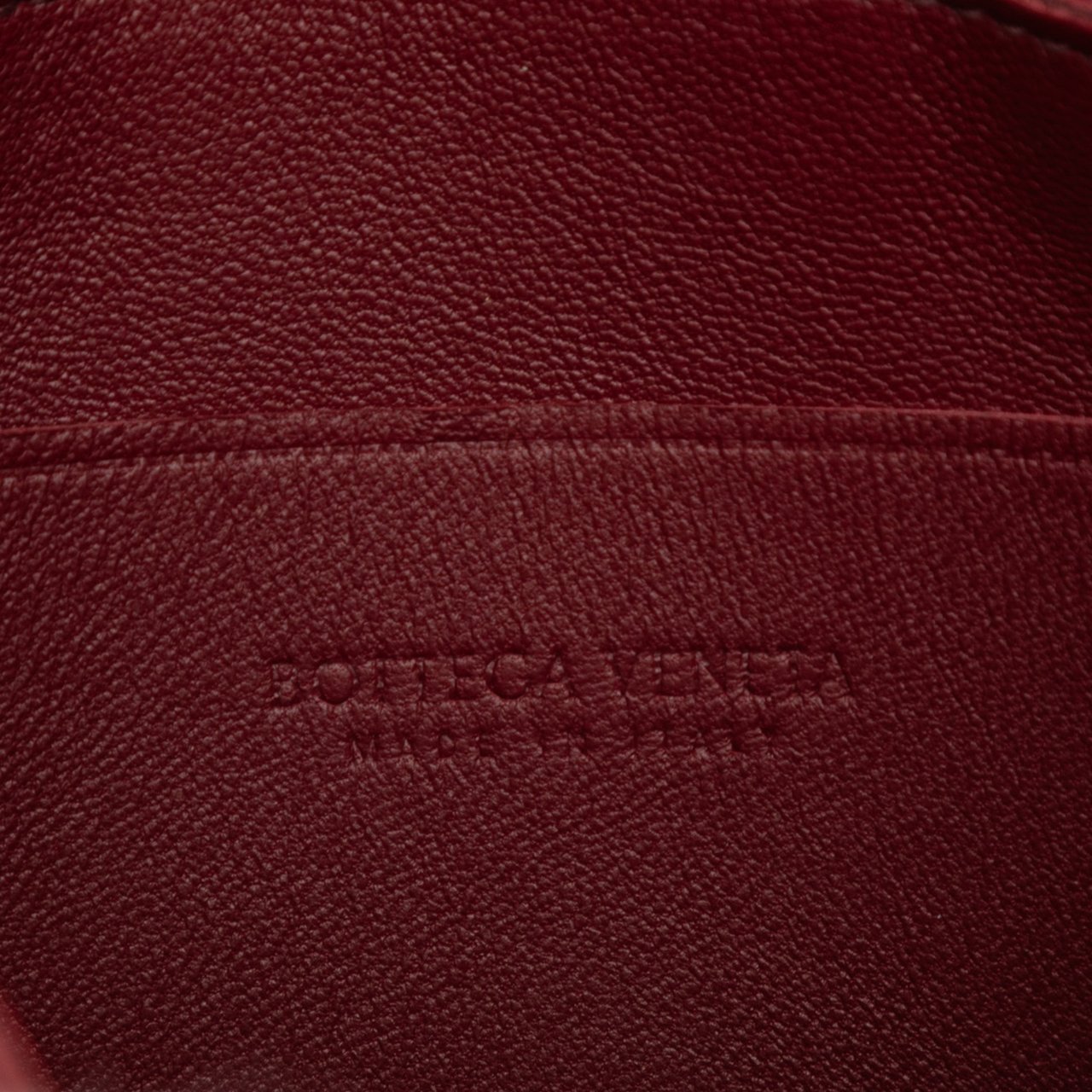 Bottega Veneta Candy Nappa Intrecciato Cassette Crossbody Rood