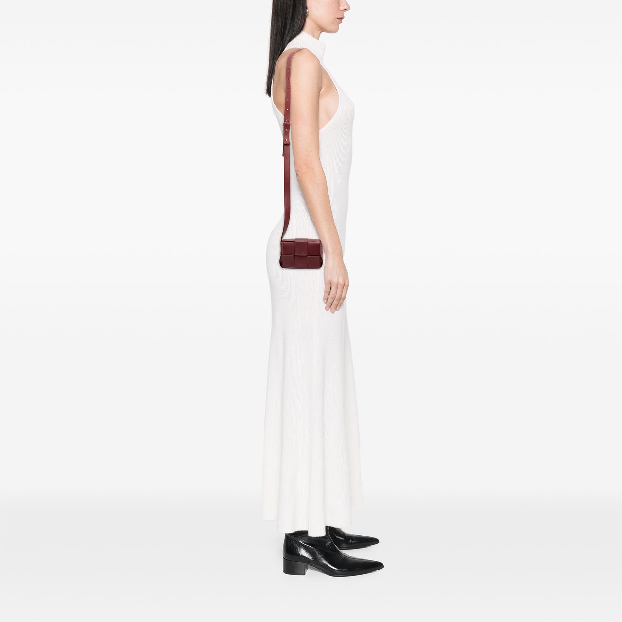 Bottega Veneta Candy Nappa Intrecciato Cassette Crossbody Rood