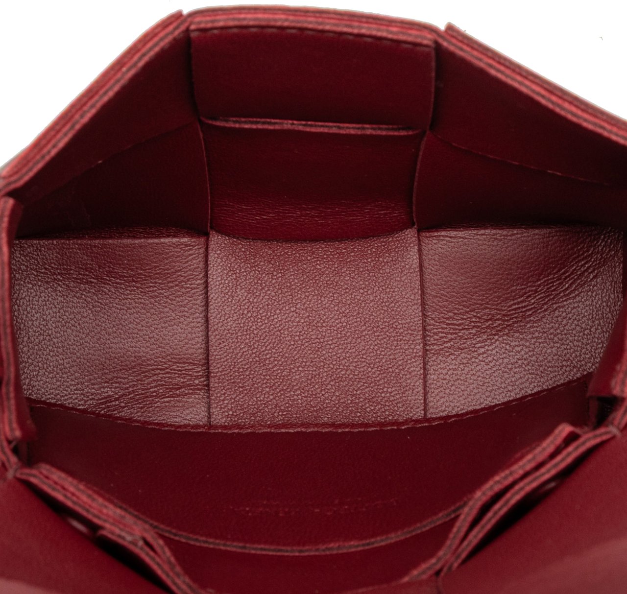 Bottega Veneta Candy Nappa Intrecciato Cassette Crossbody Rood