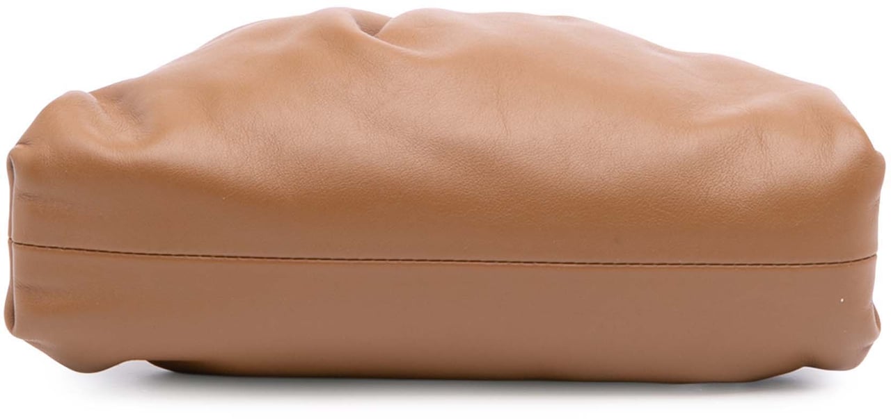Bottega Veneta Lambskin The Mini Pouch Crossbody Bruin