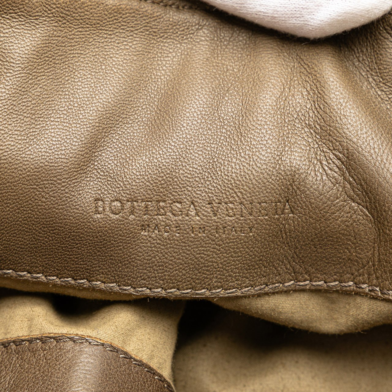 Bottega Veneta Nappa Intrecciato Messenger Bag Bruin