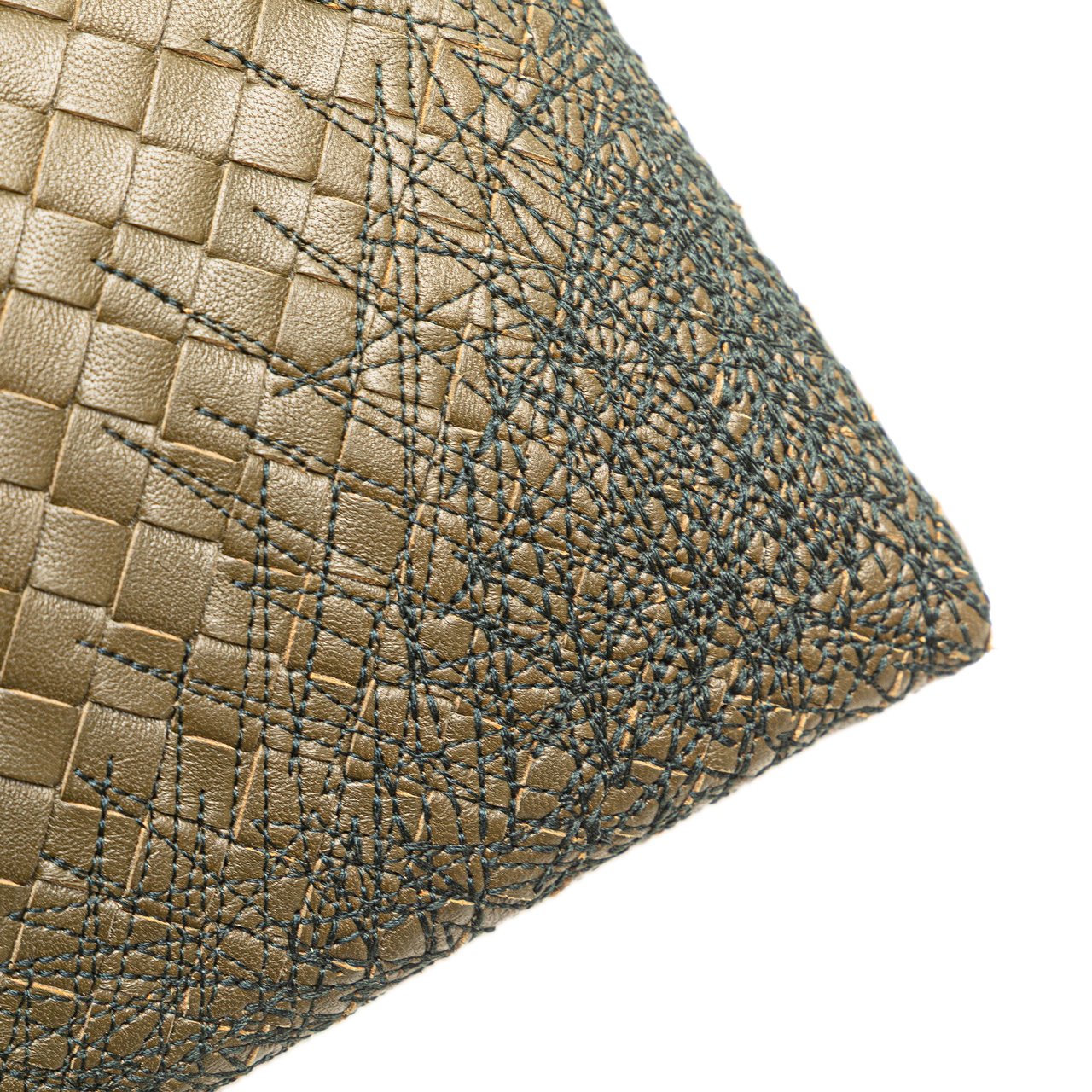 Bottega Veneta Nappa Intrecciato Stitched Clutch Bruin