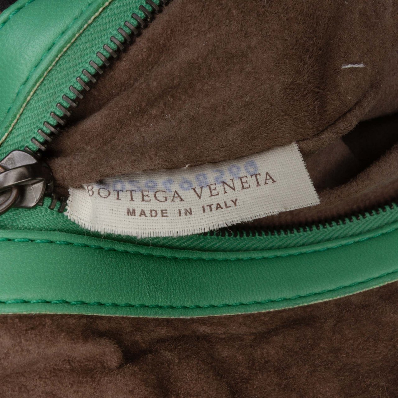 Bottega Veneta Nappa Intrecciato Nodini Crossbody Groen