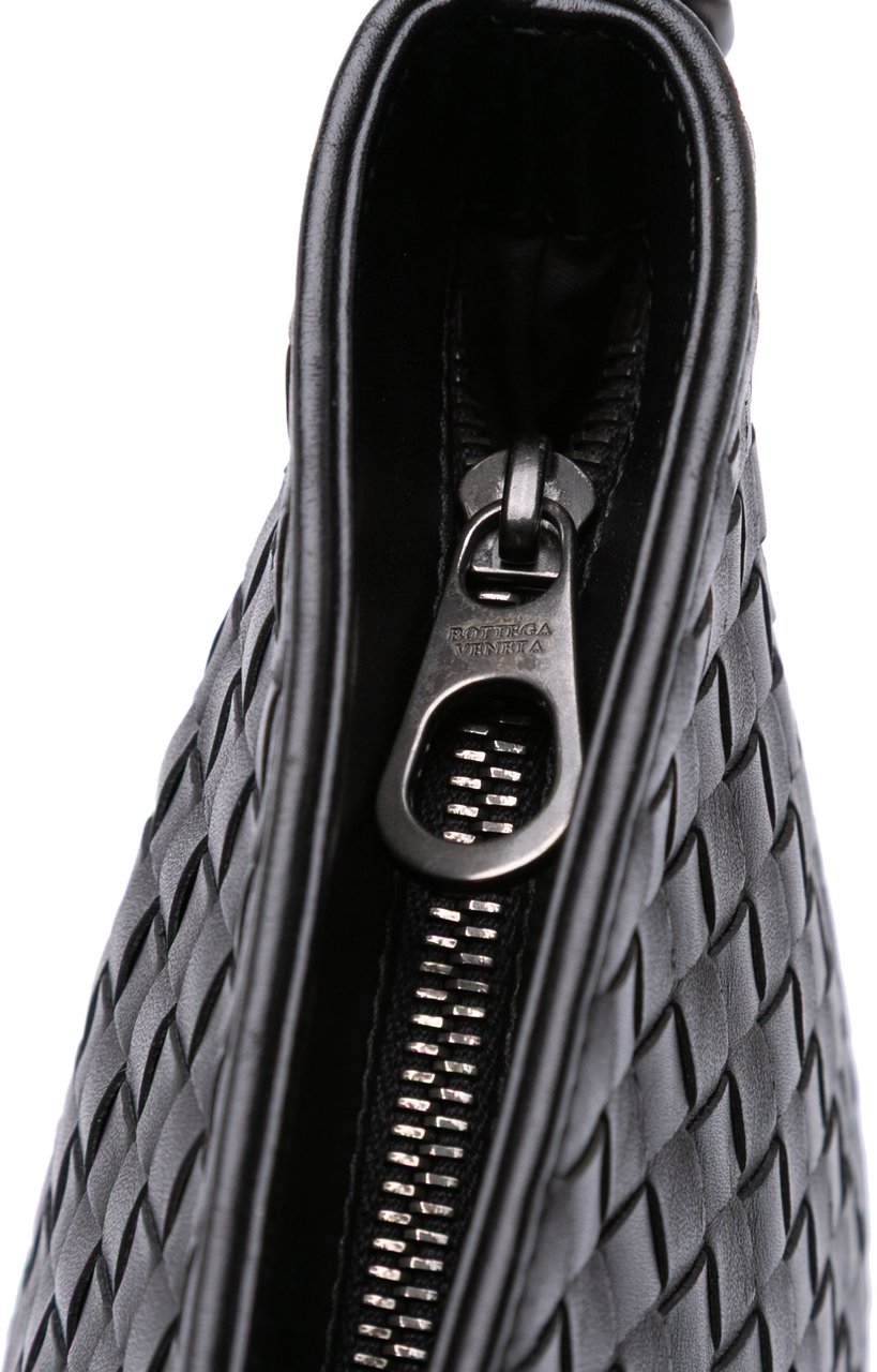 Bottega Veneta Nappa Intrecciato VN Crossbody Zwart