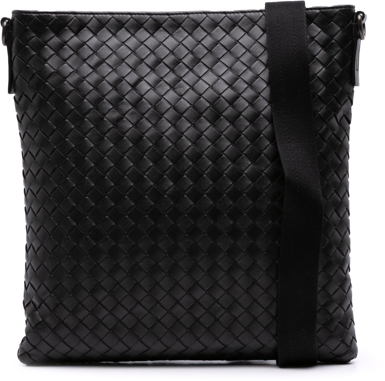 Bottega Veneta Nappa Intrecciato VN Crossbody Zwart