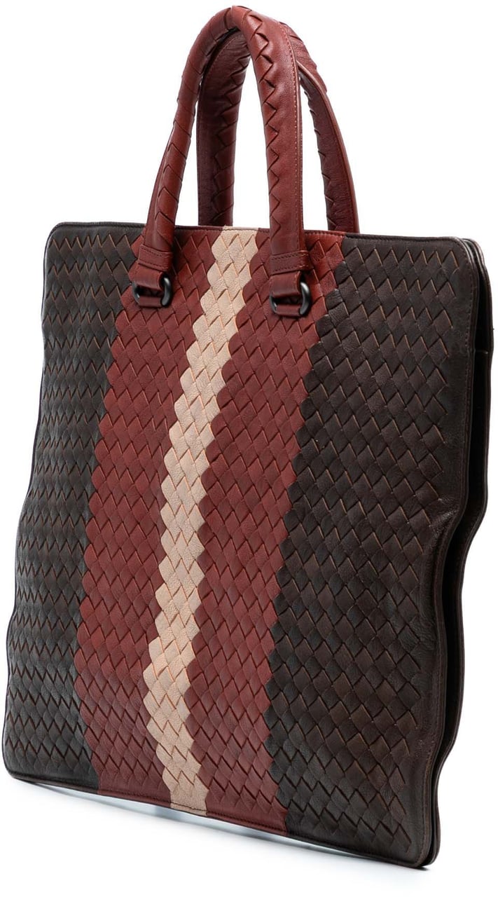 Bottega Veneta Nappa Intrecciato Club Fume Briefcase Bruin