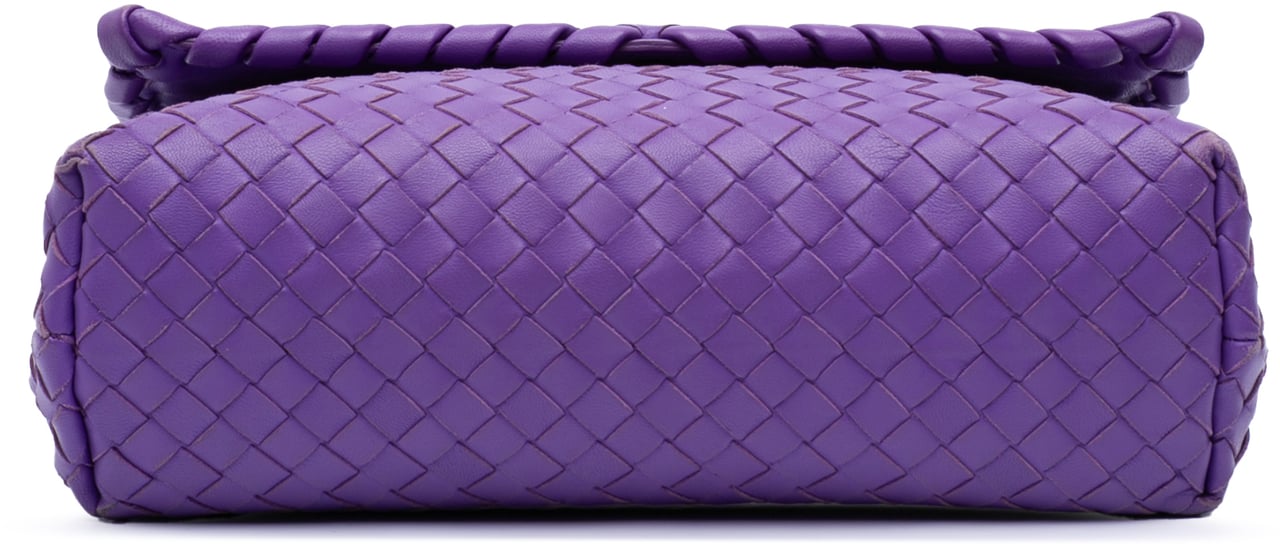 Bottega Veneta Small Nappa Intrecciato Olimpia Shoulder Bag Paars