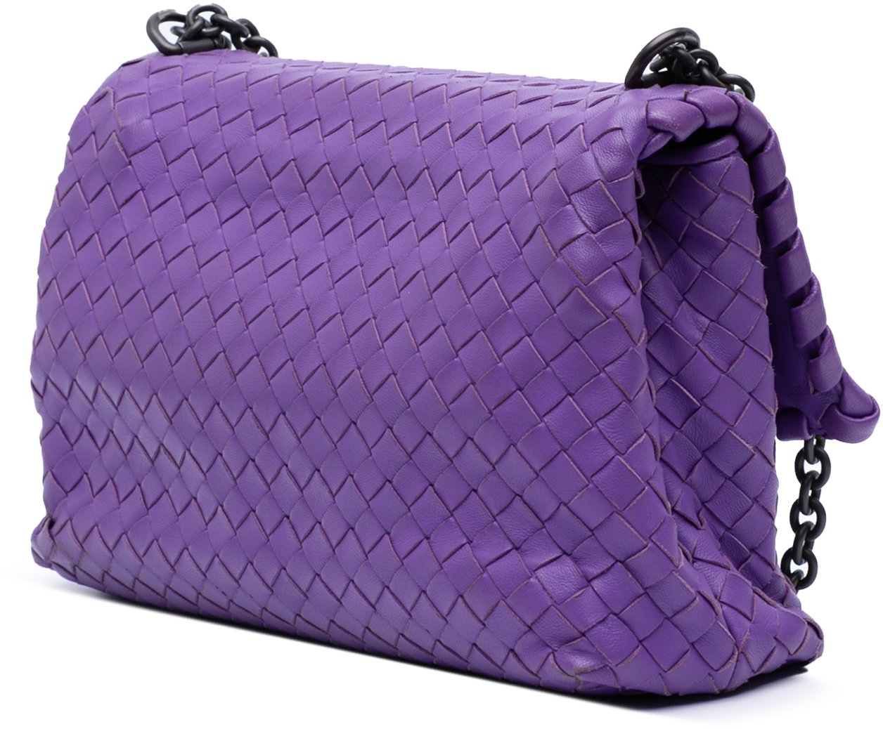 Bottega Veneta Small Nappa Intrecciato Olimpia Shoulder Bag Paars