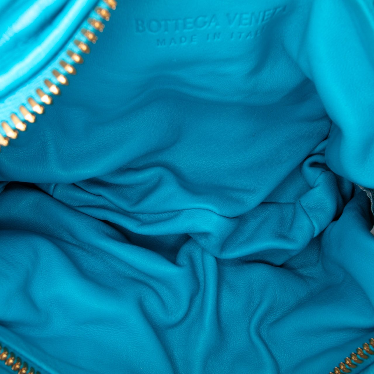 Bottega Veneta Mini Nappa Puffy Jodie Blauw