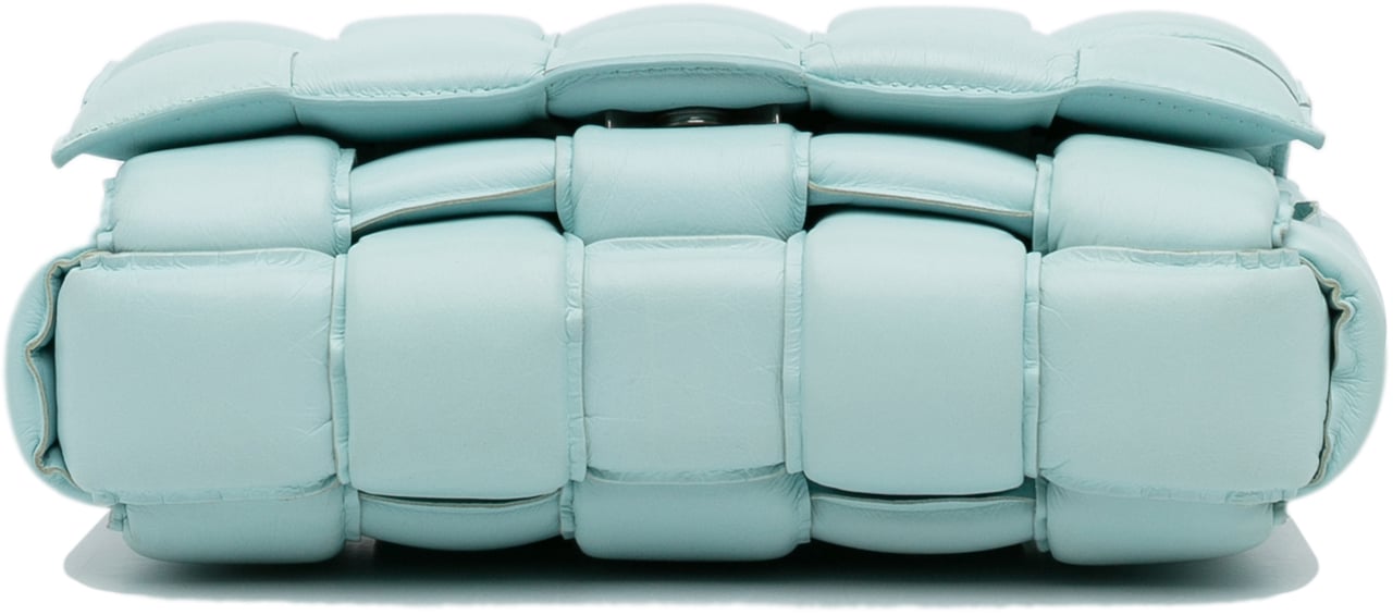 Bottega Veneta Nappa Intrecciato Padded Cassette Crossbody Blauw