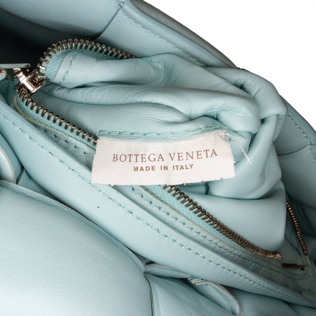 Bottega Veneta Nappa Intrecciato Padded Cassette Crossbody Blauw