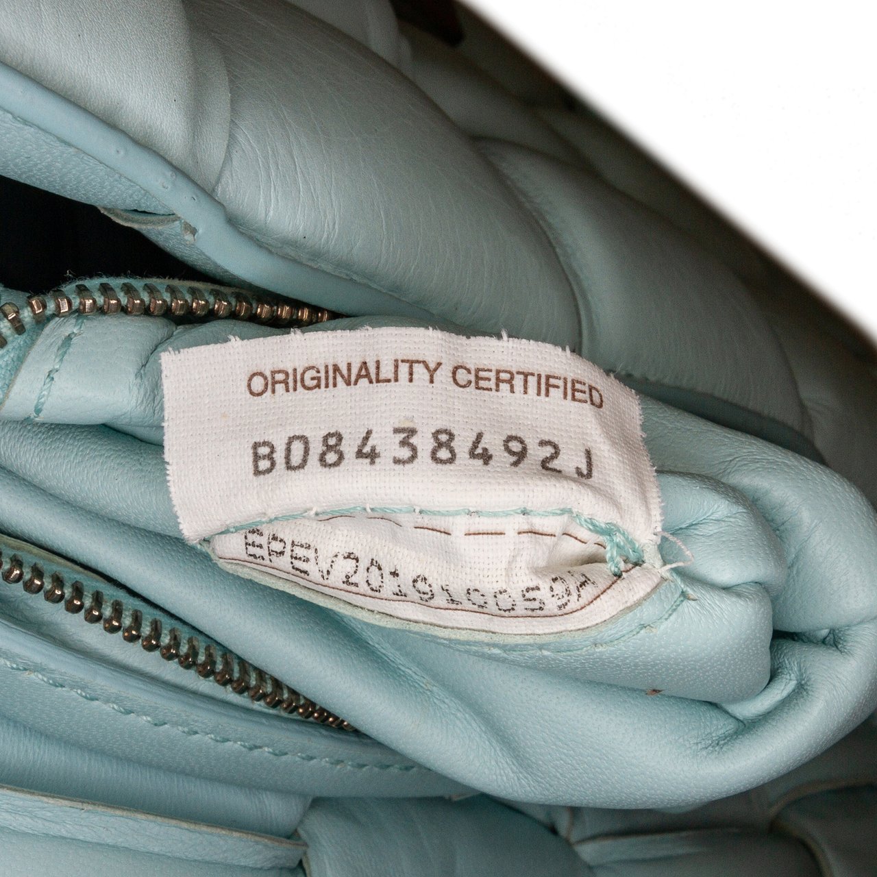 Bottega Veneta Nappa Intrecciato Padded Cassette Crossbody Blauw