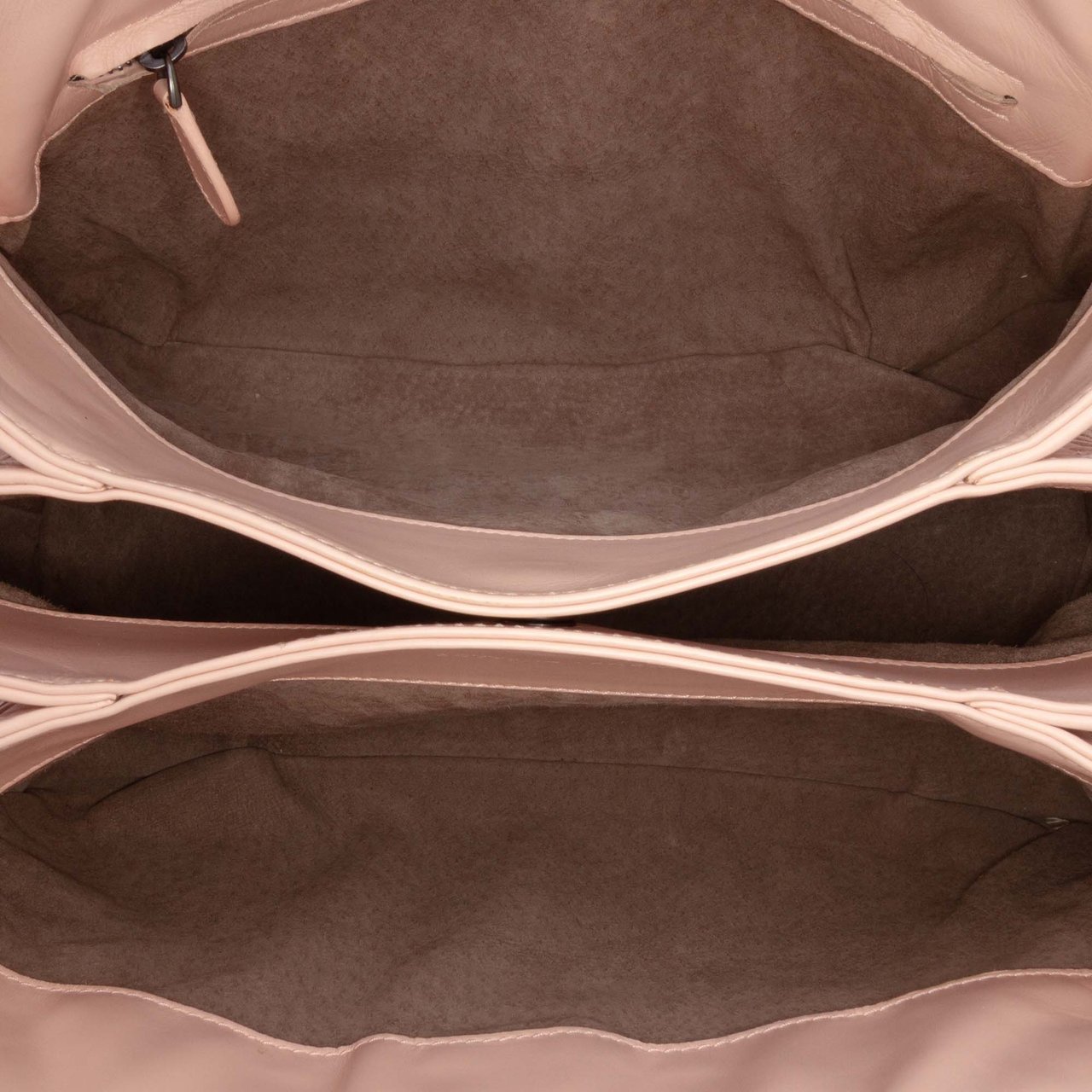 Bottega Veneta Small Nappa Intrecciato Roma Satchel Roze