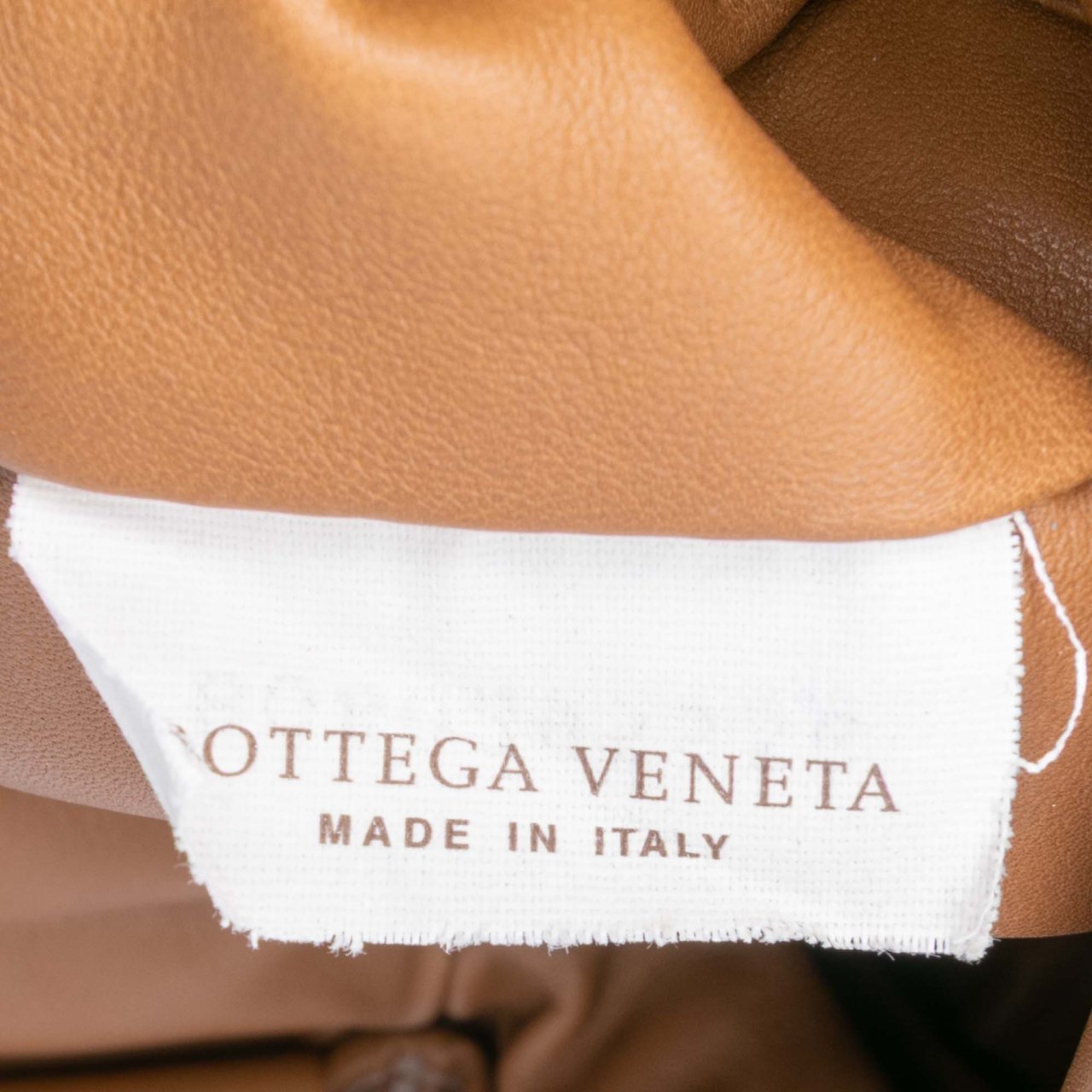 Bottega Veneta Lambskin The Mini Pouch Crossbody Bruin