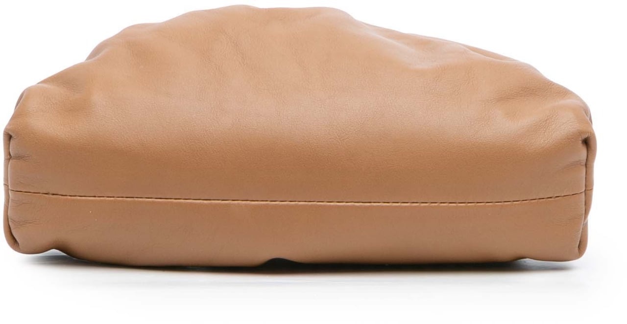 Bottega Veneta Lambskin The Mini Pouch Crossbody Bruin