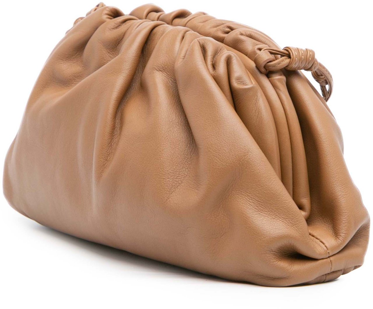 Bottega Veneta Lambskin The Mini Pouch Crossbody Bruin