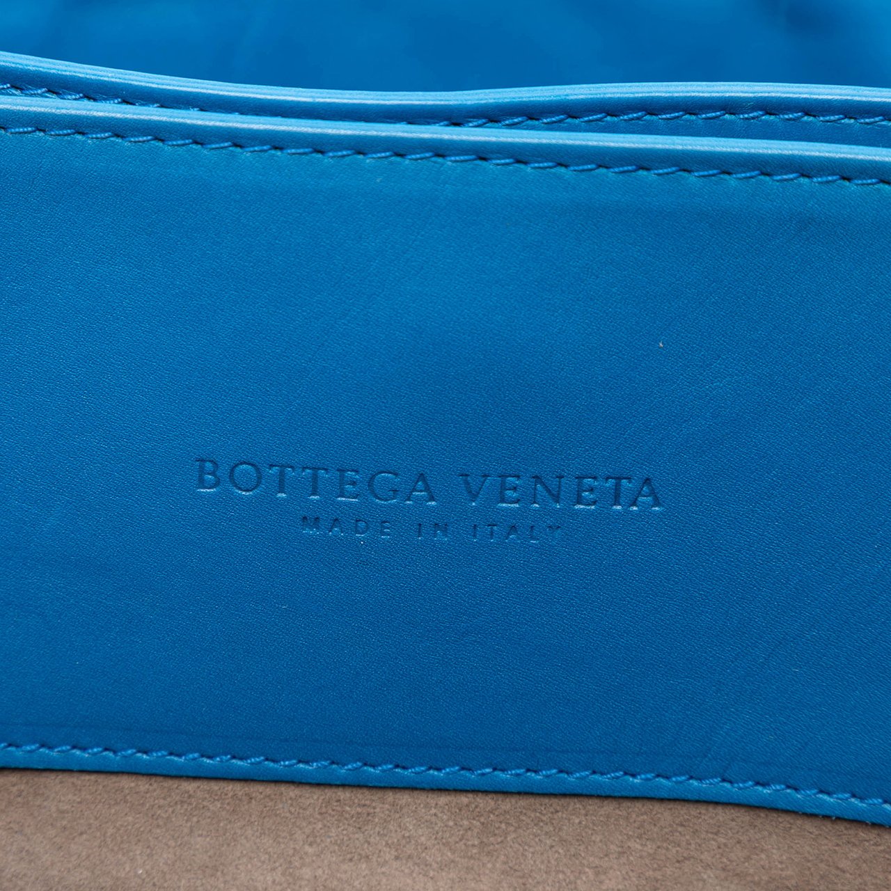 Bottega Veneta Small Nappa Intrecciato Roma Satchel Blauw