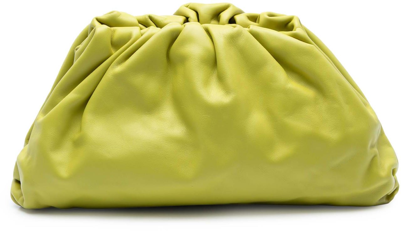 Bottega Veneta Lambskin The Pouch Geel