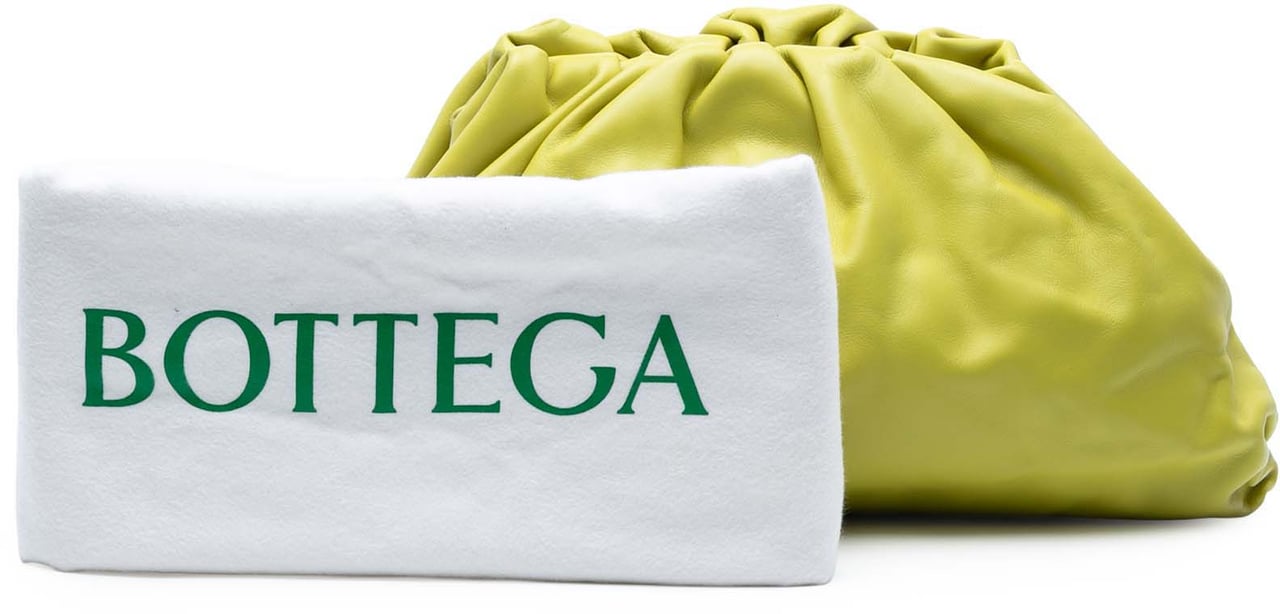 Bottega Veneta Lambskin The Pouch Geel