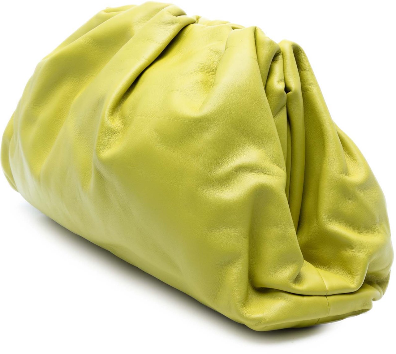 Bottega Veneta Lambskin The Pouch Geel