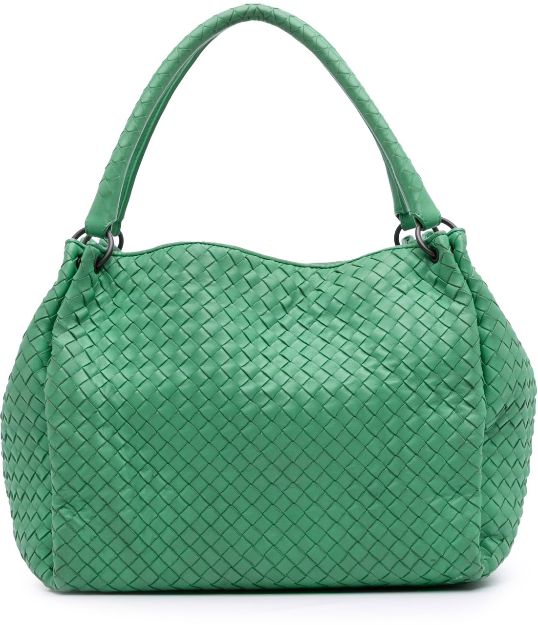 Bottega Veneta Nappa Intrecciato Parachute Tote Groen