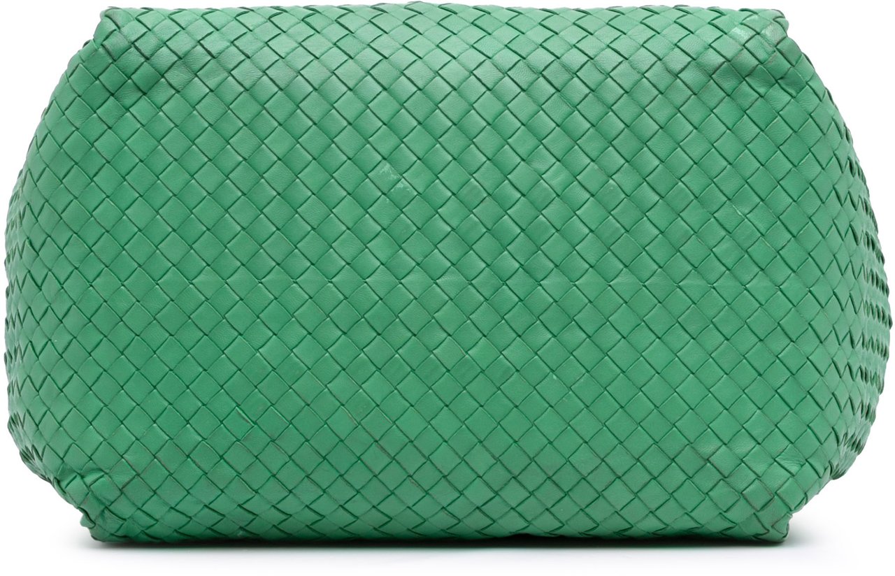 Bottega Veneta Nappa Intrecciato Parachute Tote Groen