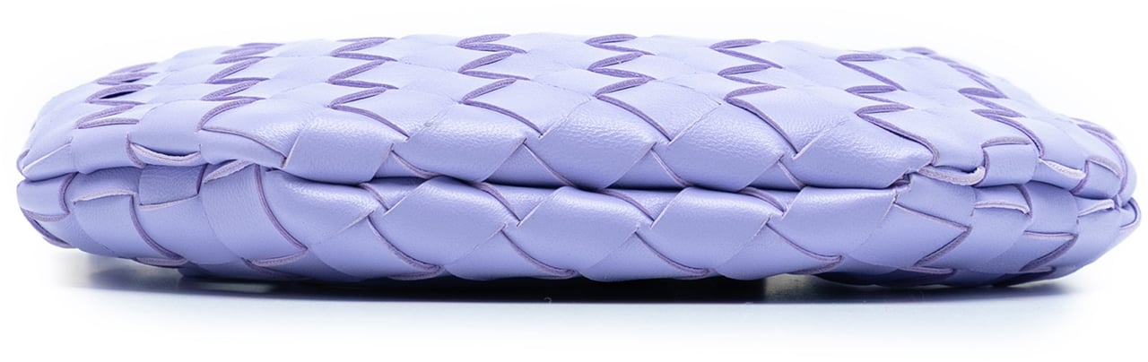 Bottega Veneta Baby Lambskin Intrecciato Sardine Bag Paars