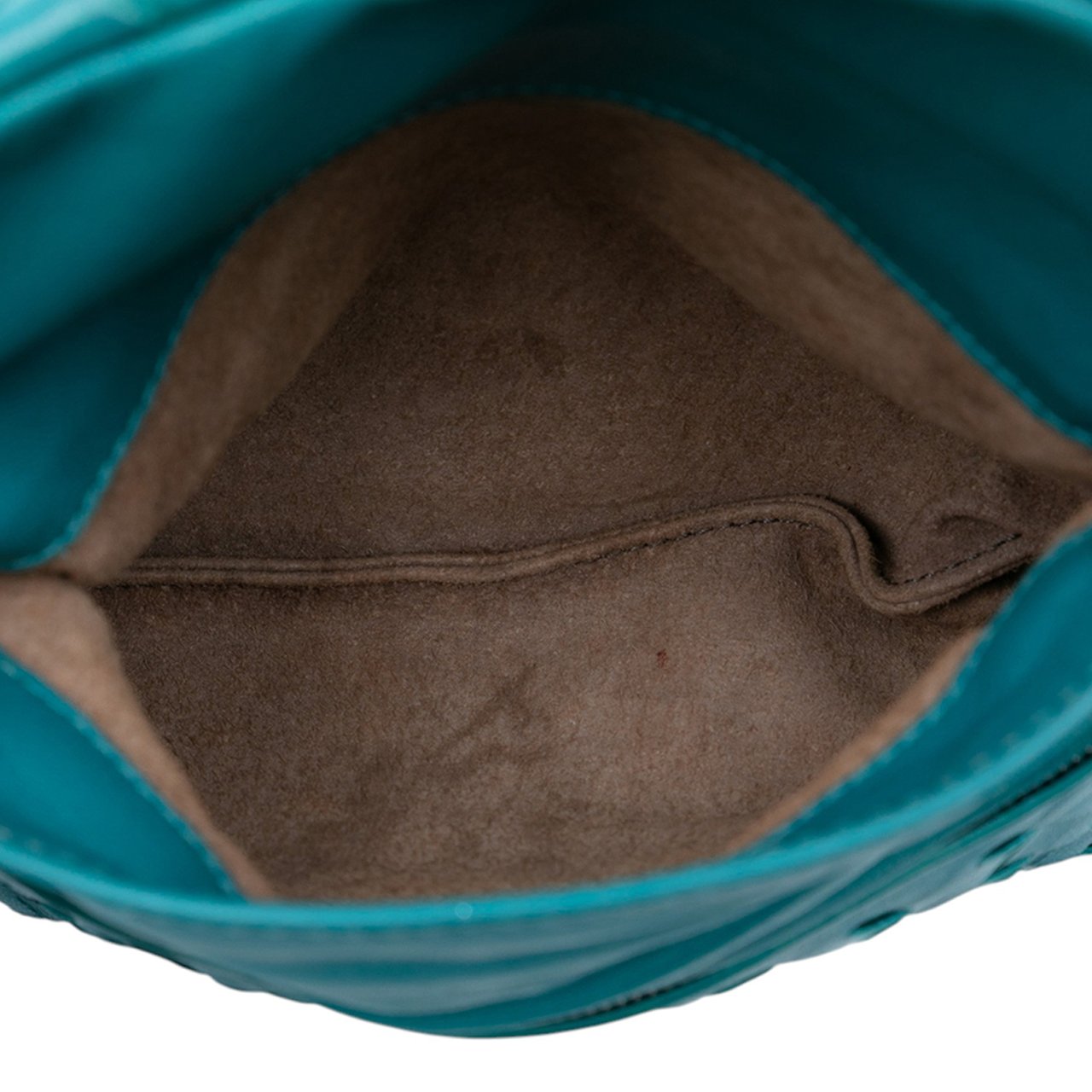 Bottega Veneta Mini Nappa Intrecciato Expandable Chain Crossbody Blauw