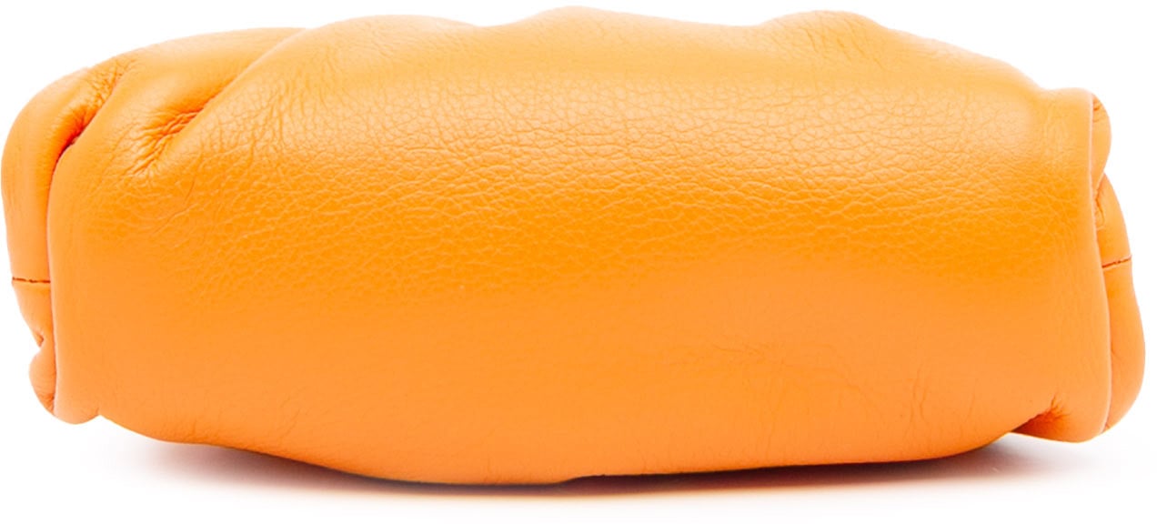 Bottega Veneta Butter Calfskin Coin Purse Crossbody Oranje