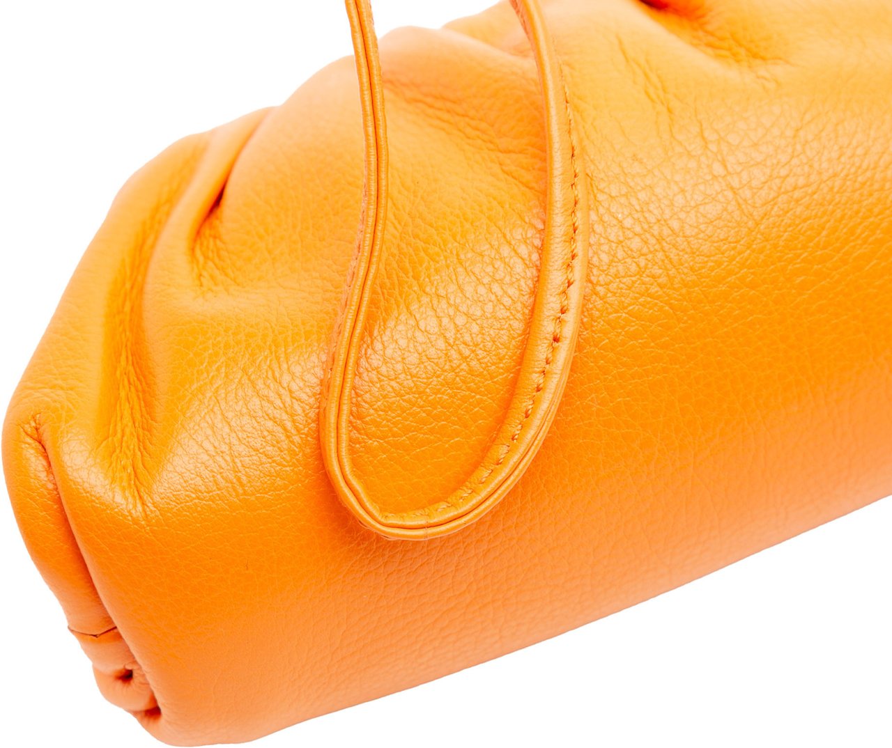 Bottega Veneta Butter Calfskin Coin Purse Crossbody Oranje