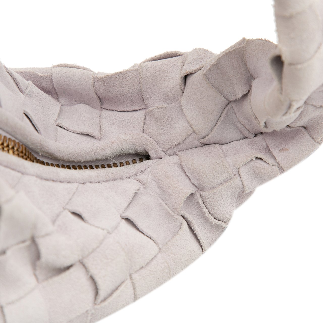 Bottega Veneta Mini Suede Intrecciato Jodie Wit