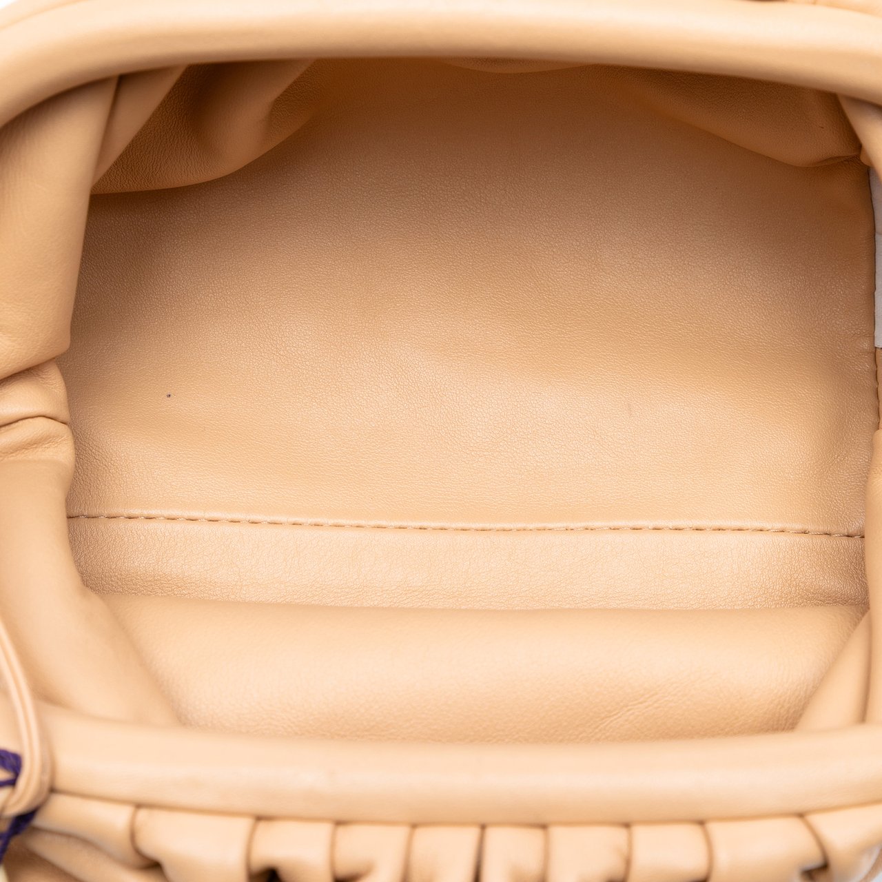 Bottega Veneta Lambskin The Mini Pouch Crossbody Bruin