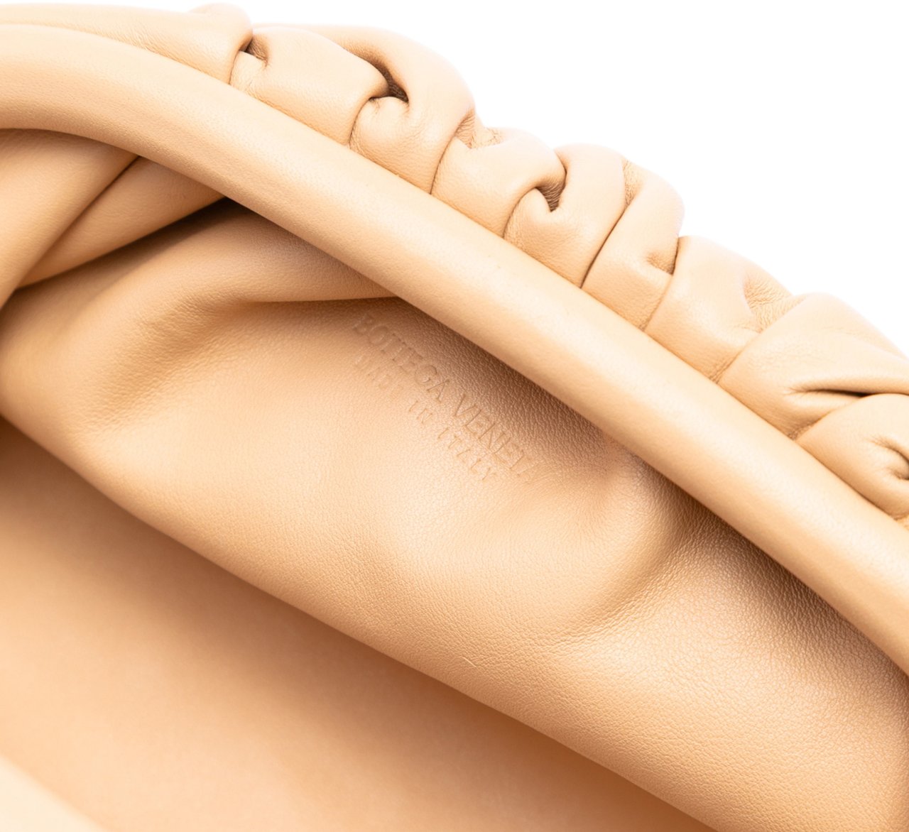 Bottega Veneta Lambskin The Mini Pouch Crossbody Bruin