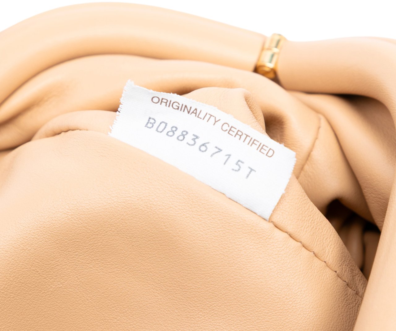 Bottega Veneta Lambskin The Mini Pouch Crossbody Bruin