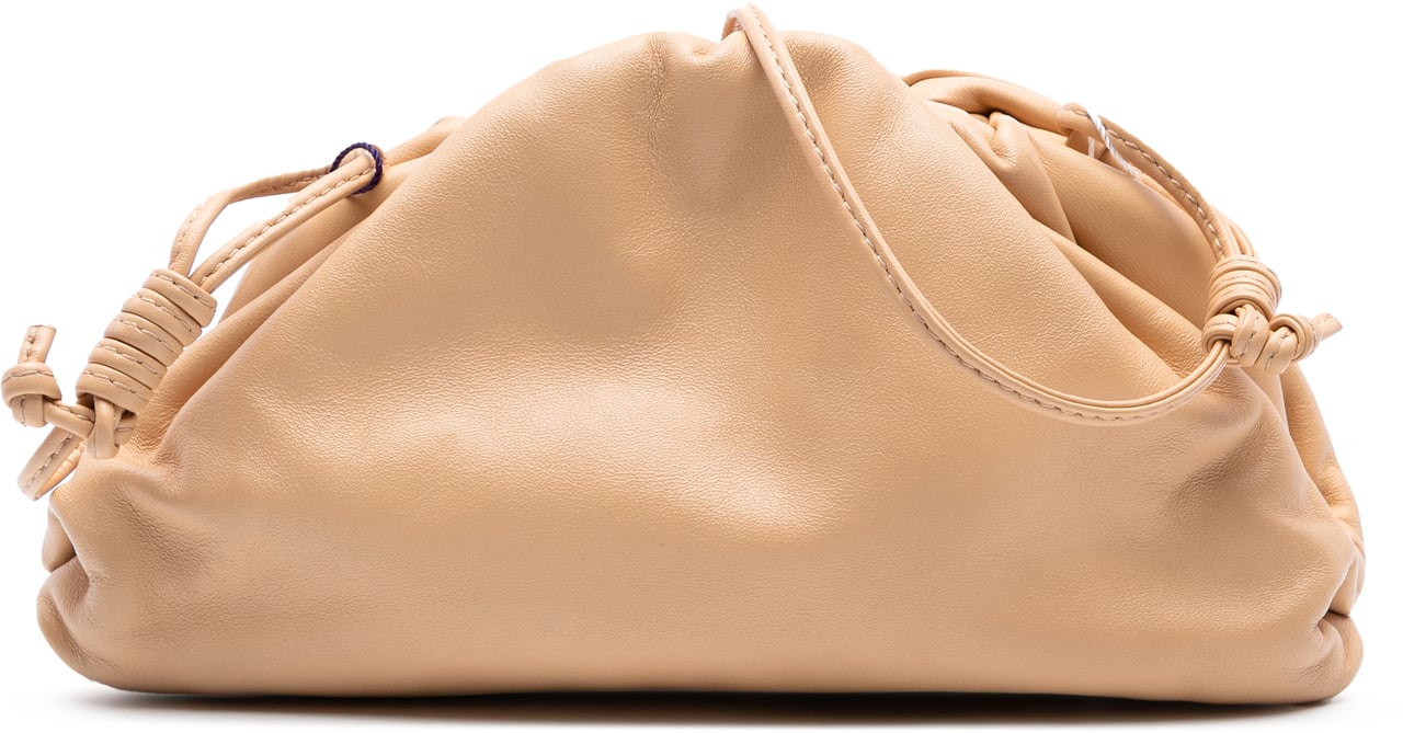 Bottega Veneta Lambskin The Mini Pouch Crossbody Bruin