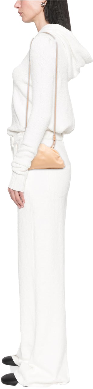 Bottega Veneta Lambskin The Mini Pouch Crossbody Bruin