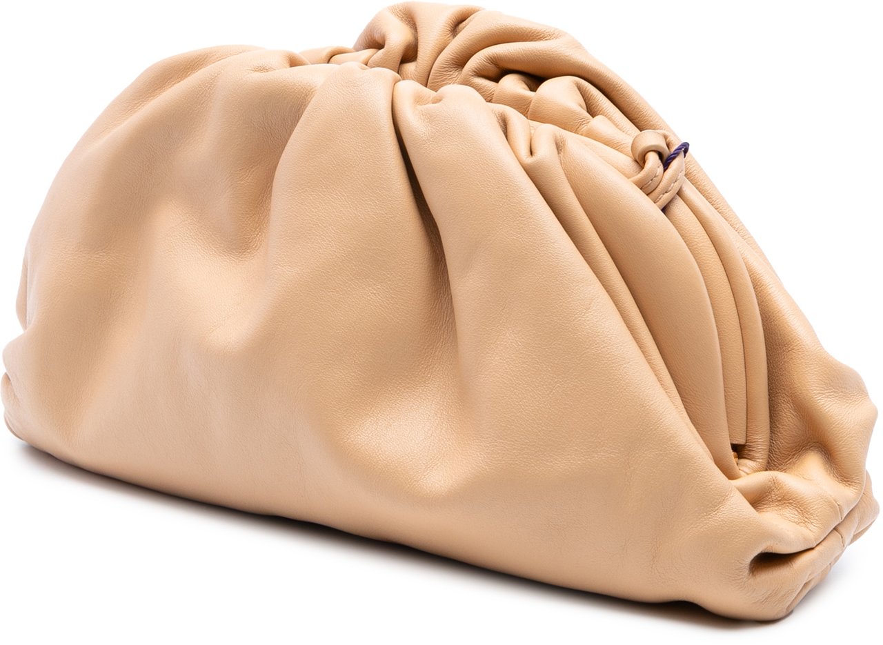 Bottega Veneta Lambskin The Mini Pouch Crossbody Bruin