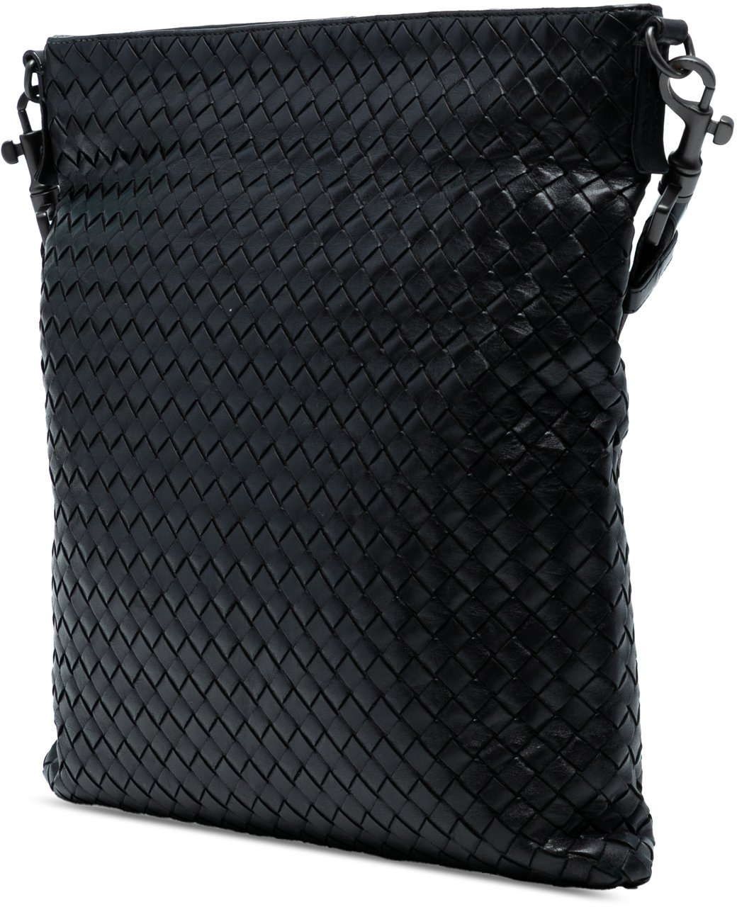 Bottega Veneta Nappa Intrecciato VN Crossbody Zwart