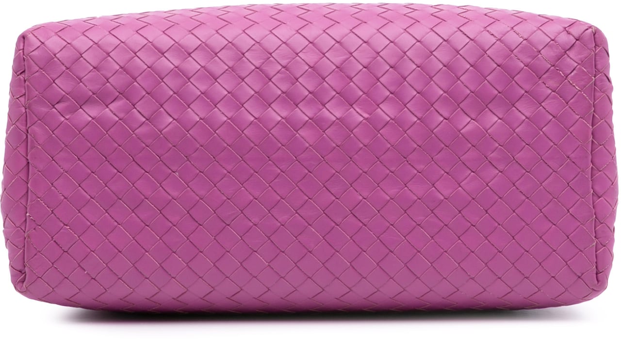 Bottega Veneta Small Nappa Intrecciato Roma Satchel Roze