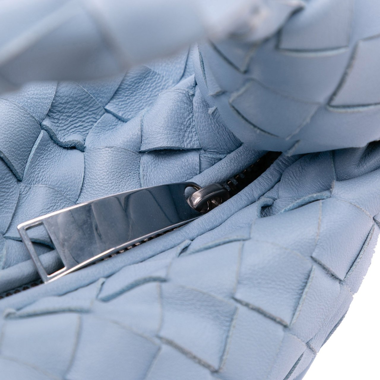 Bottega Veneta Mini Nappa Intrecciato Jodie Blauw