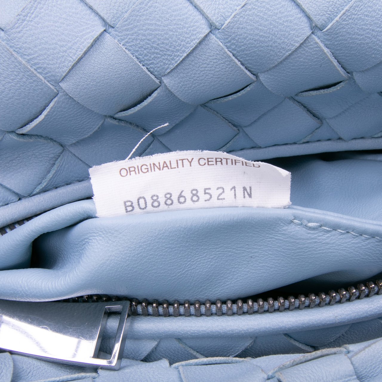 Bottega Veneta Mini Nappa Intrecciato Jodie Blauw