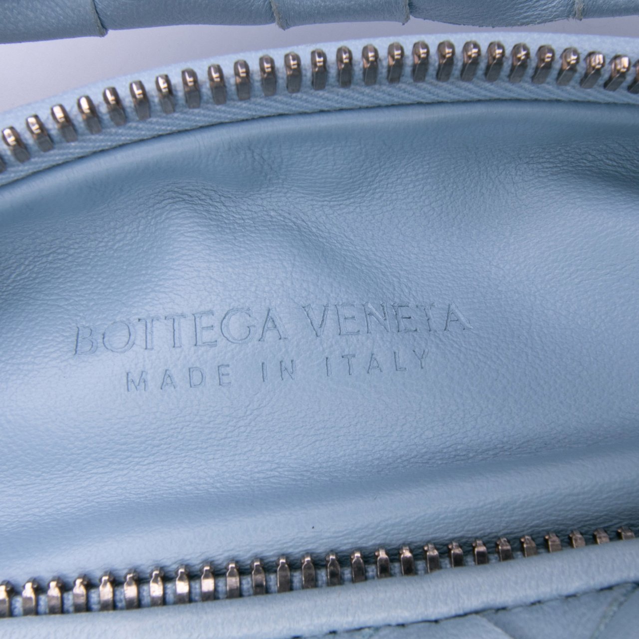 Bottega Veneta Mini Nappa Intrecciato Jodie Blauw