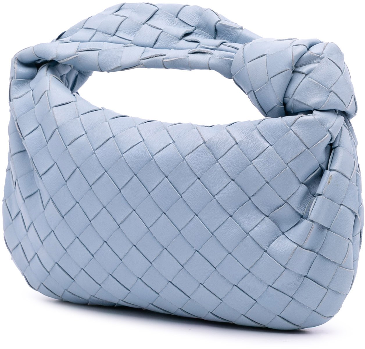 Bottega Veneta Mini Nappa Intrecciato Jodie Blauw