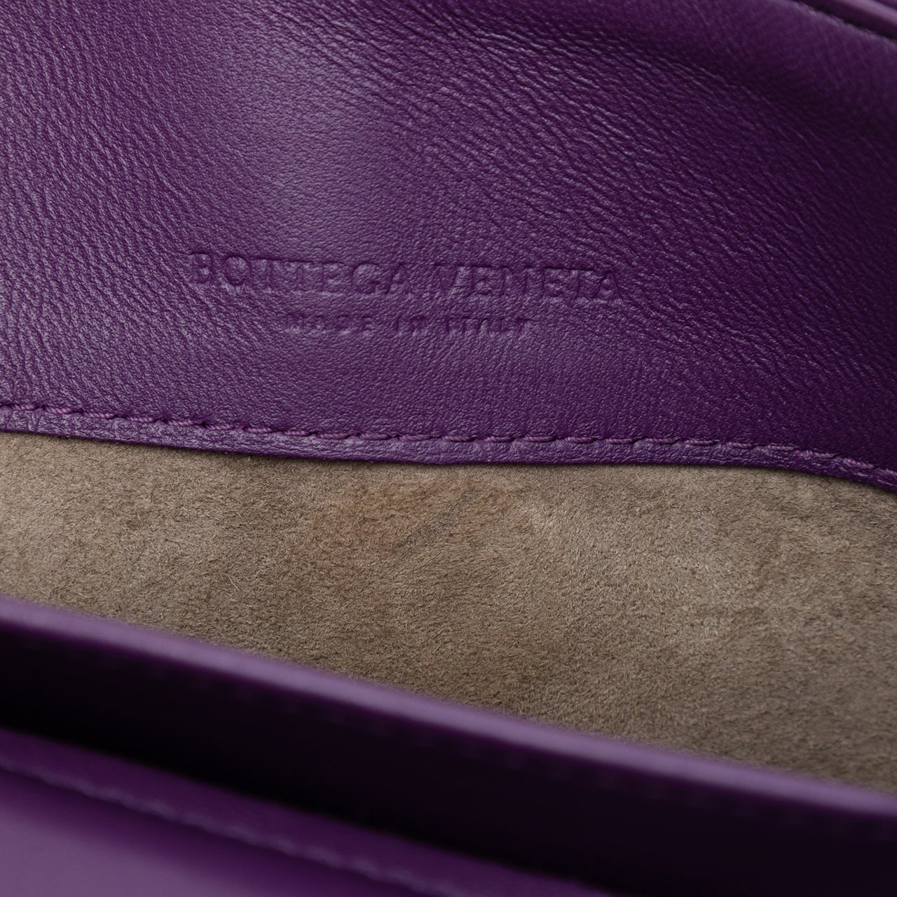 Bottega Veneta Small Bicolor Nappa Intrecciato Olimpia Shoulder Bag Paars