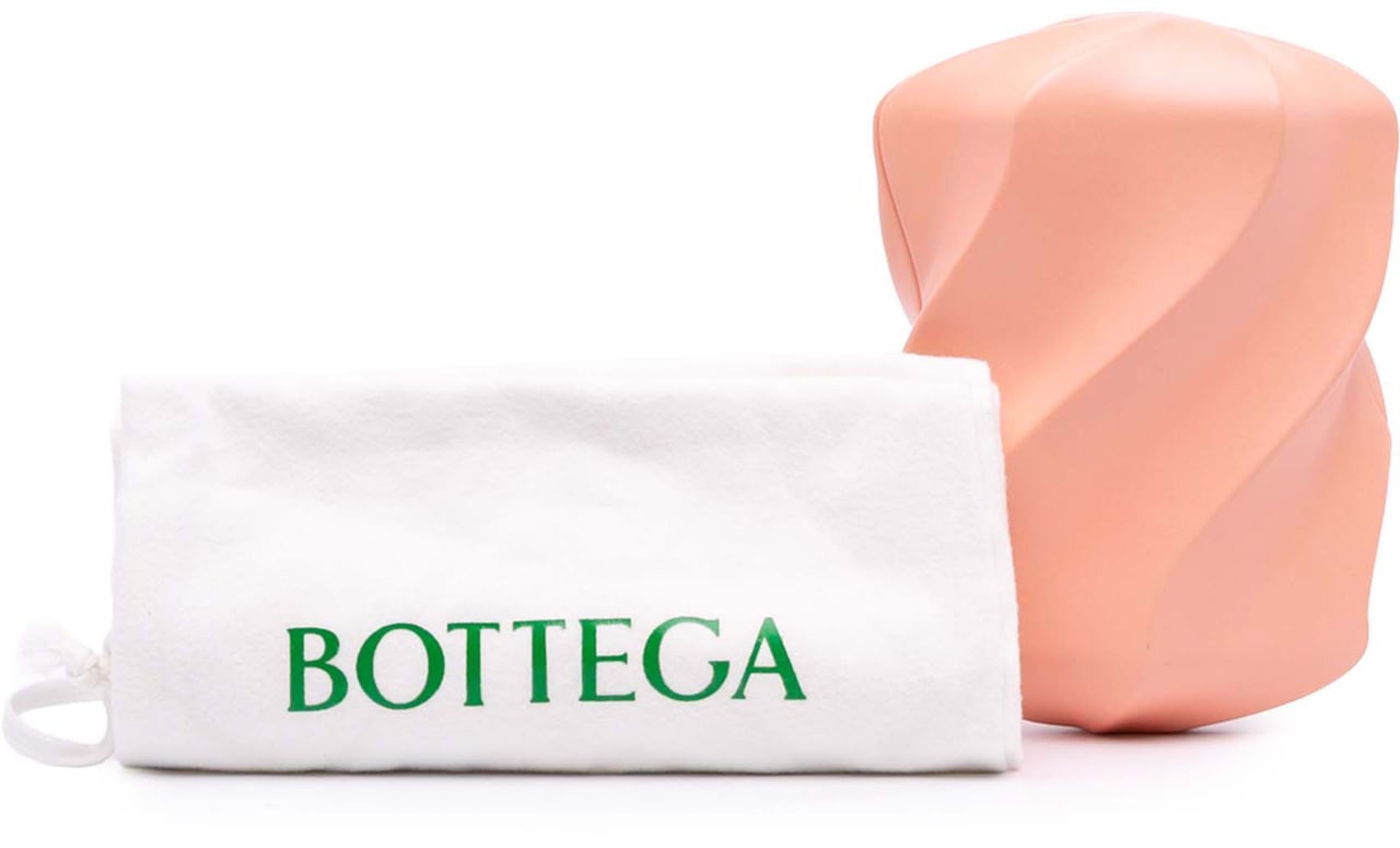 Bottega Veneta Calfskin The Whirl Clutch Roze