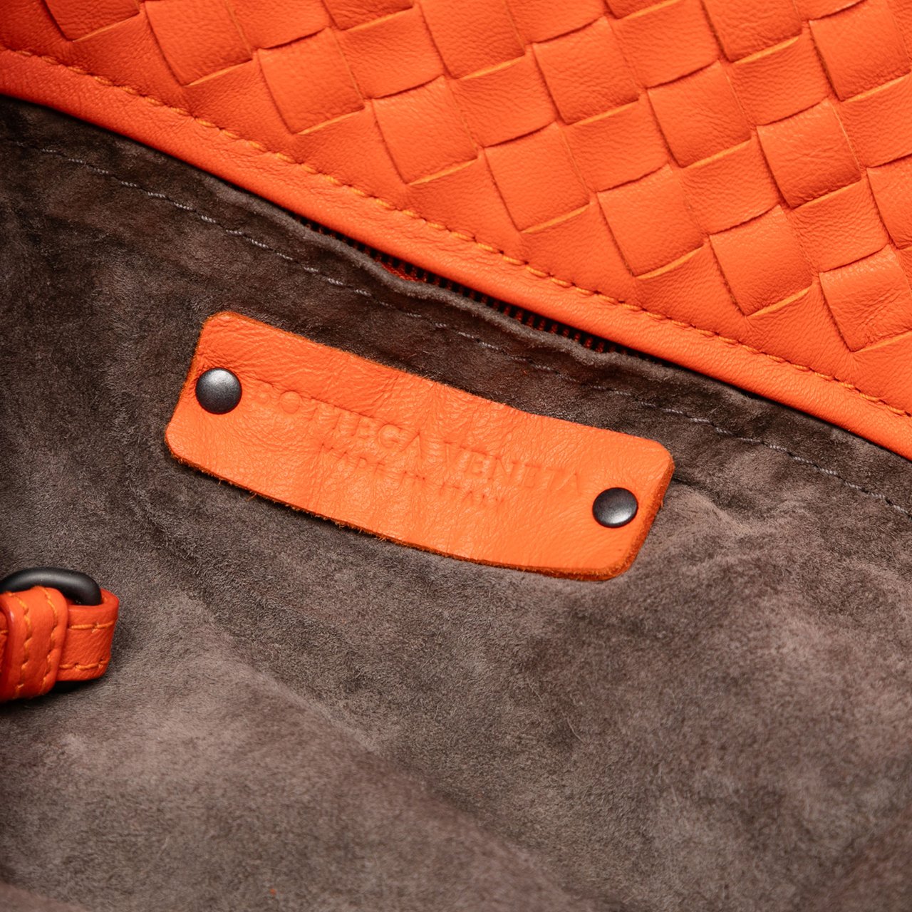 Bottega Veneta Medium Nappa Intrecciato Cesta Tote Oranje